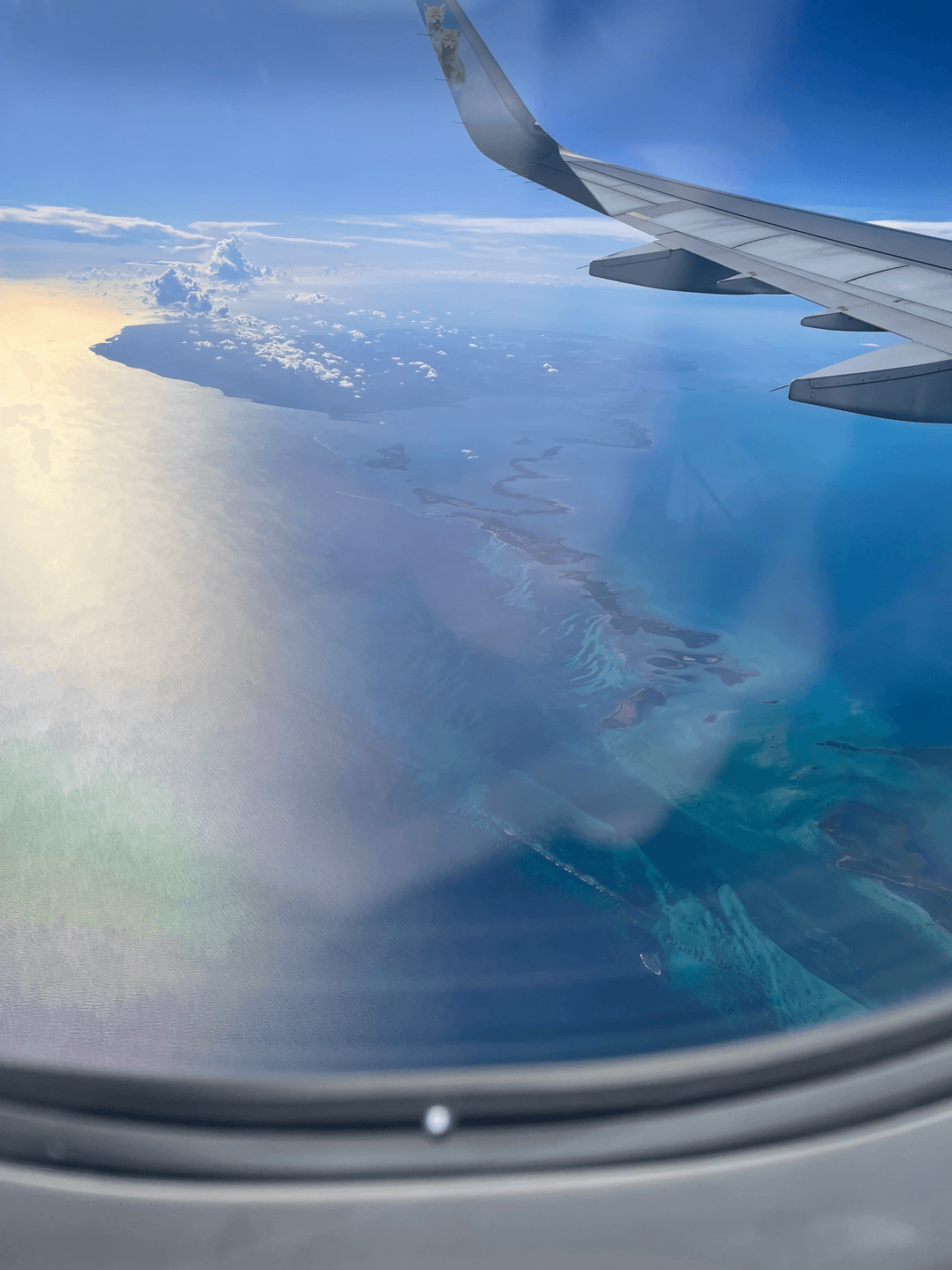 plane ocean