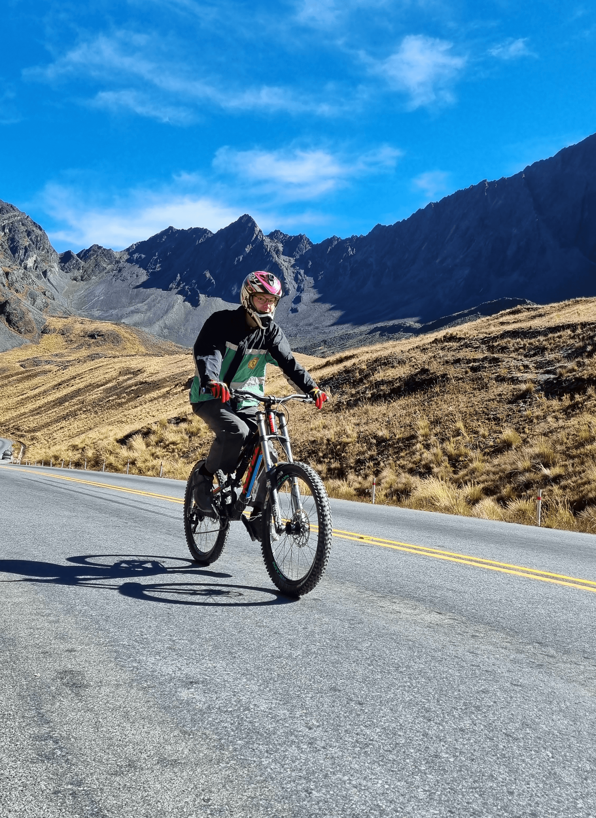 Biking on road