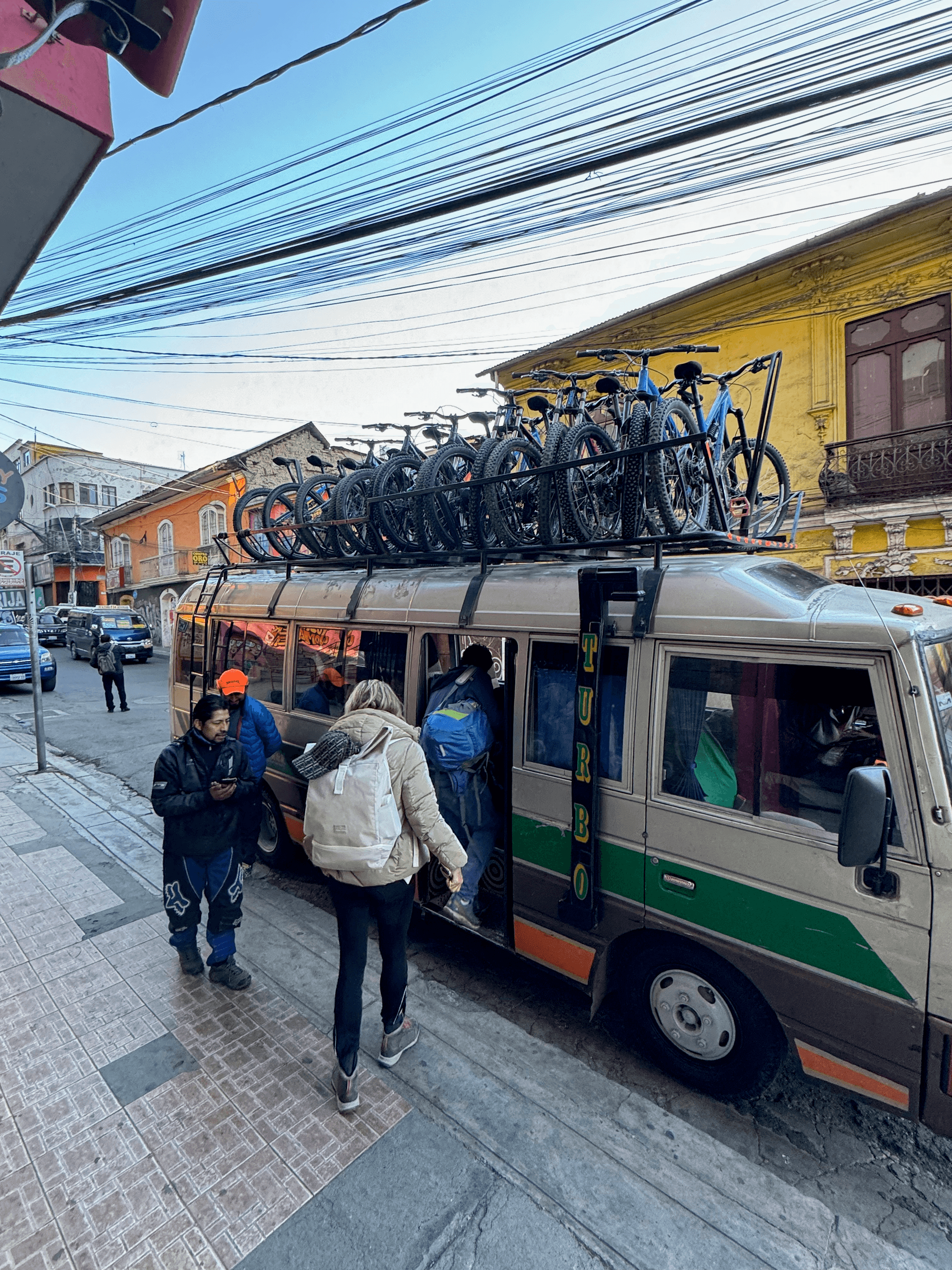 Bus with bikes