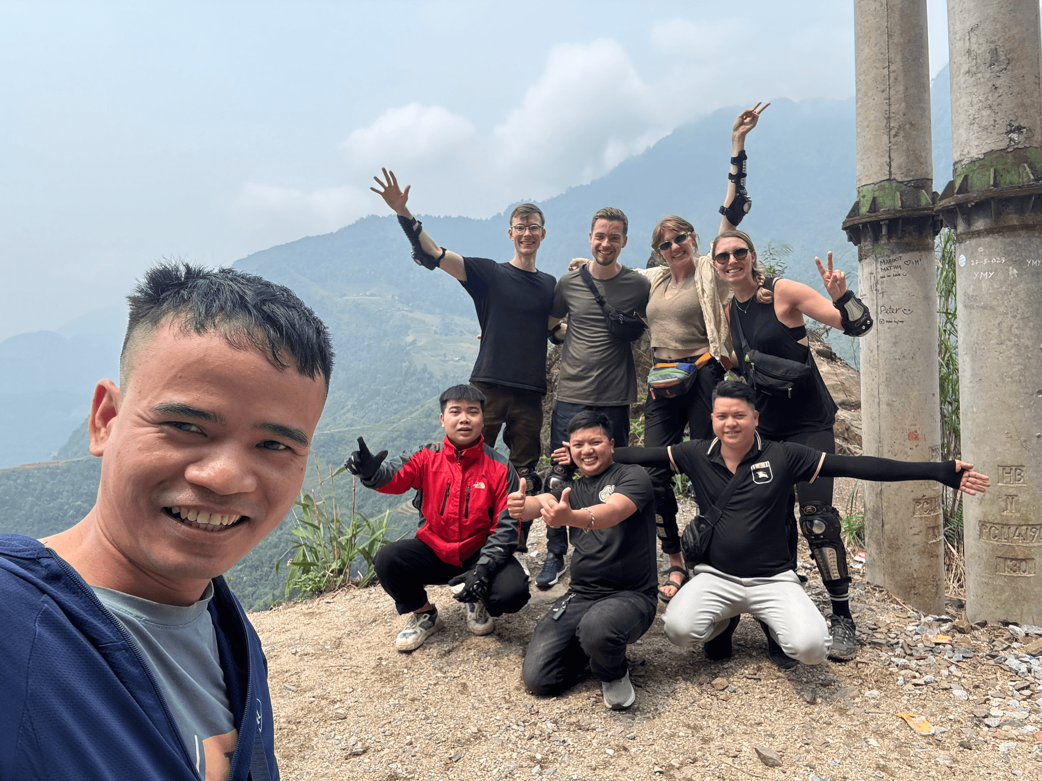 The group doing the Ha Giang Loop