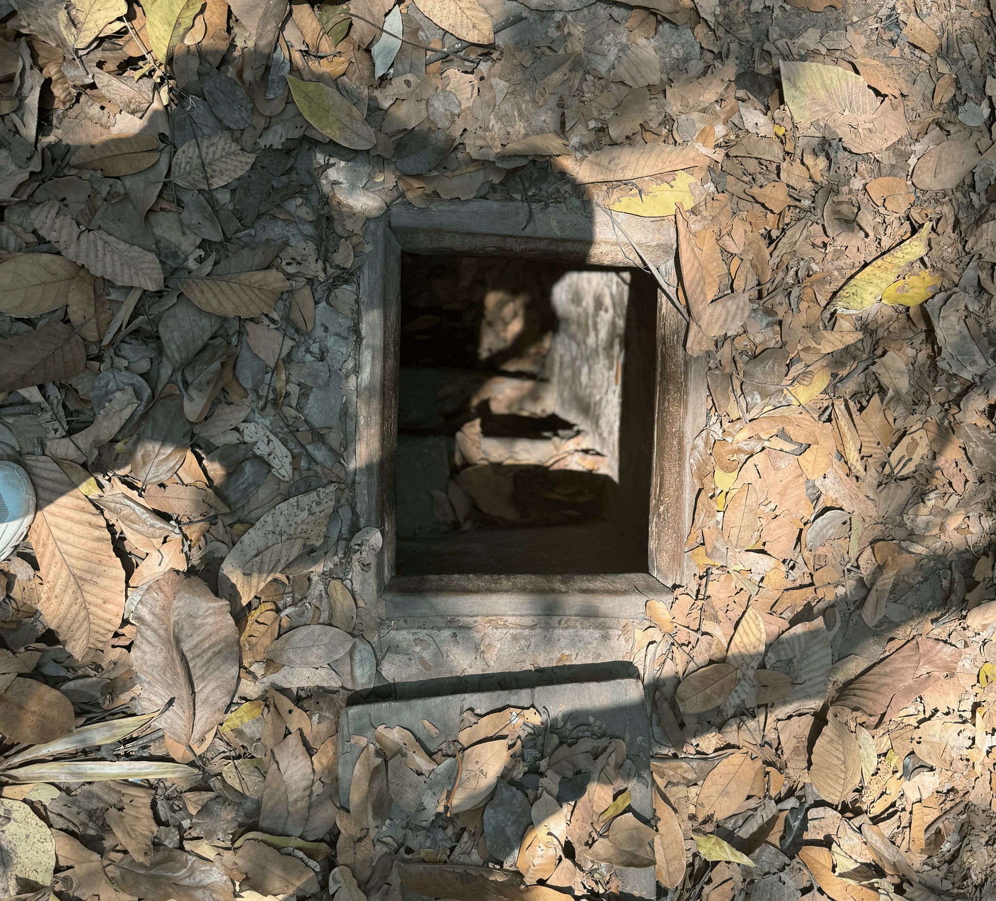 An entrance to one of the tunnels